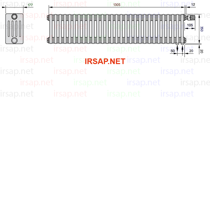 Радиатор IRSAP Tesi 50350/29 T25 CL 01